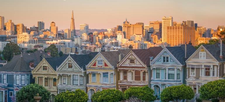 Painted Ladies where people are while living in San Francisco