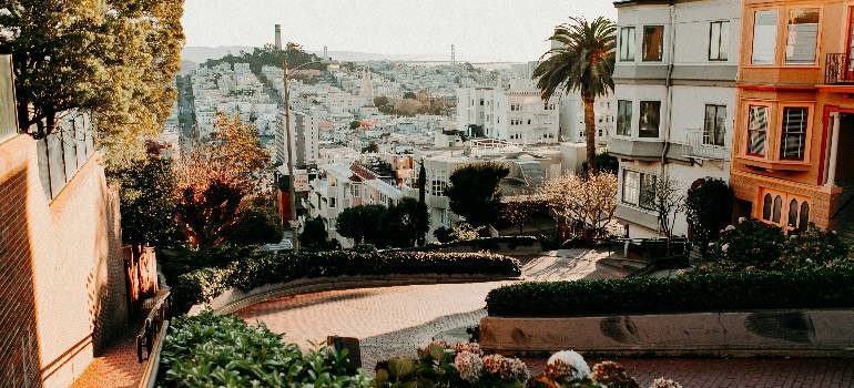 View from Lombard Street while living in San Francisco