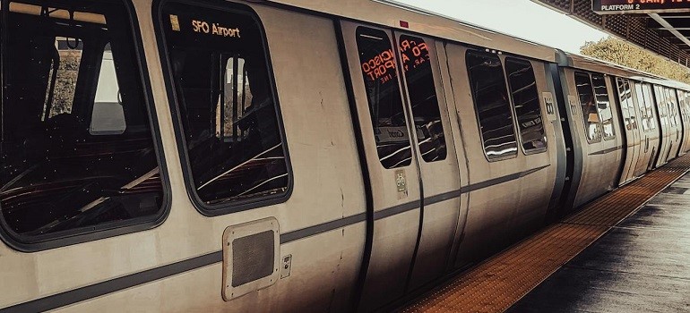 a BART station