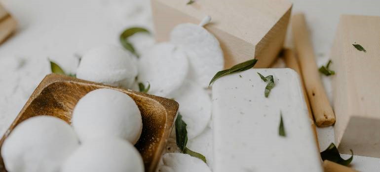 travel-size soaps and essentials for far away move stress free