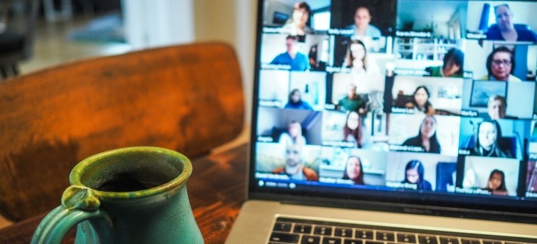 People in a Zoom meeting 