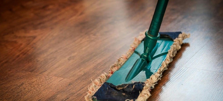 a tool to clean the floor with