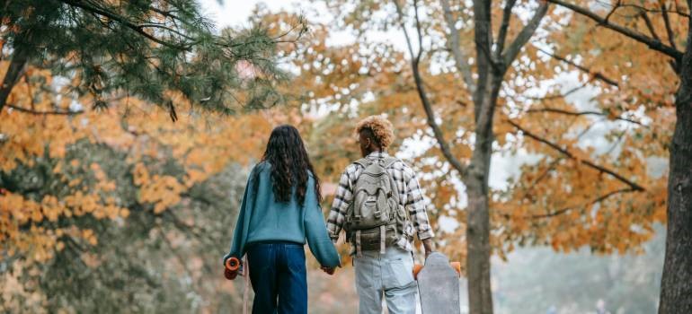friends in a park