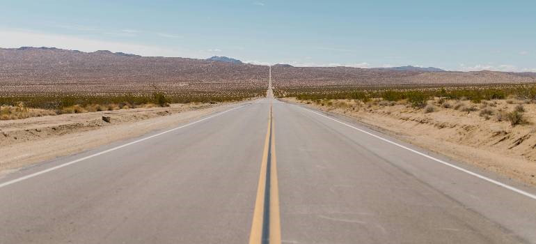 open highway leading