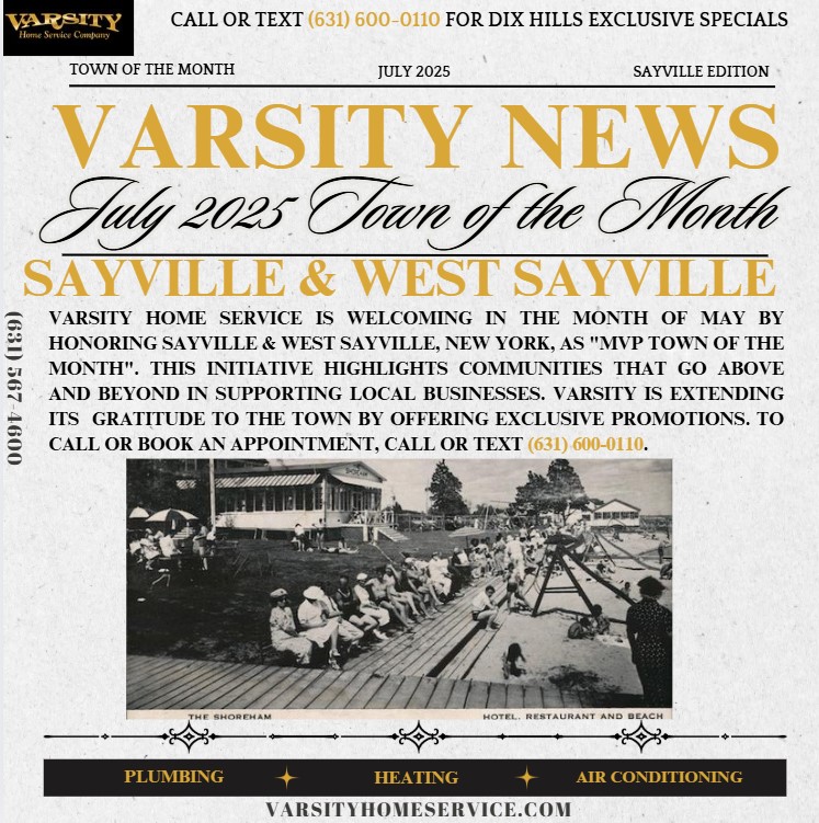 Sayville & West Sayville Named Varsity’s June 2025 Town of the Month!