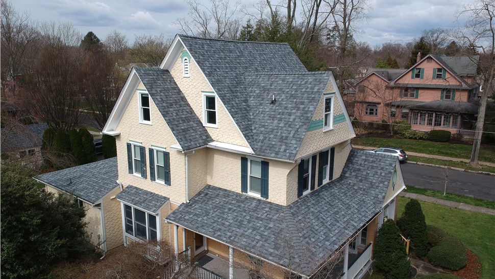 Single family home roof