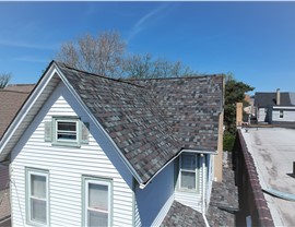 Shingles on a roof 