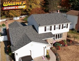 Peppercorn Owens Corning roof installed on home in Marlton, NJ by Warner Exteriors