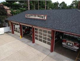 Commercial roofing installation in Maple Shade NJ featuring new architectural shingles