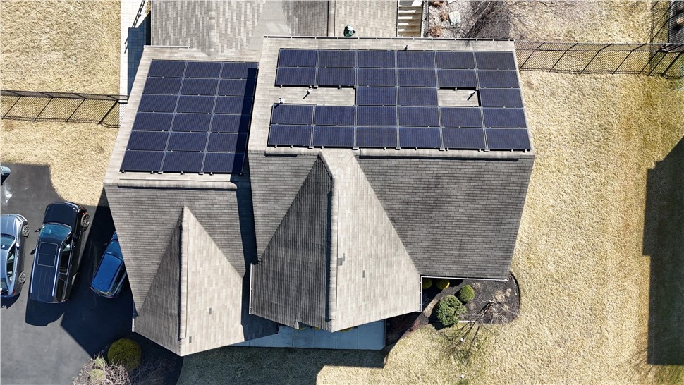 Wind damaged roof before replacement in Clarksboro NJ