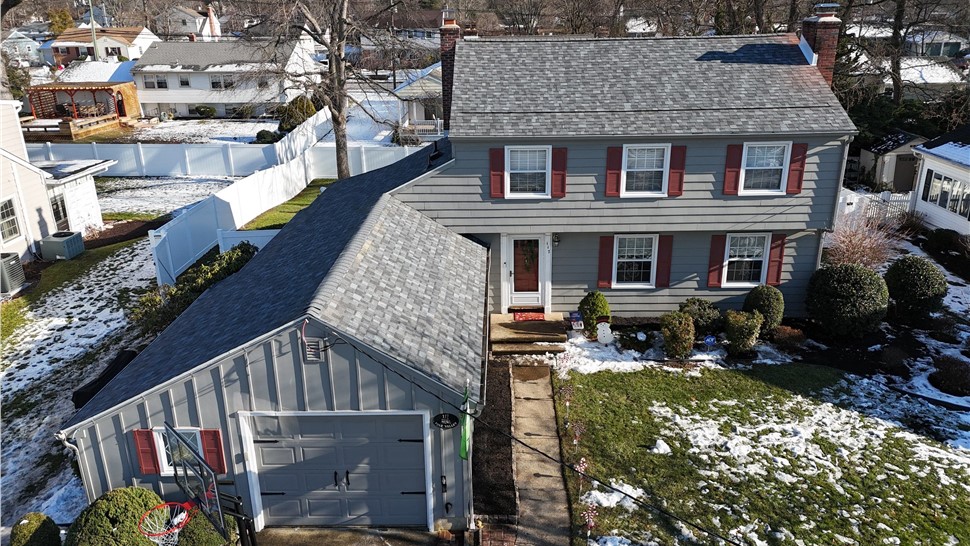 Completed roof replacement in Cherry Hill Township NJ by Warner Exteriors