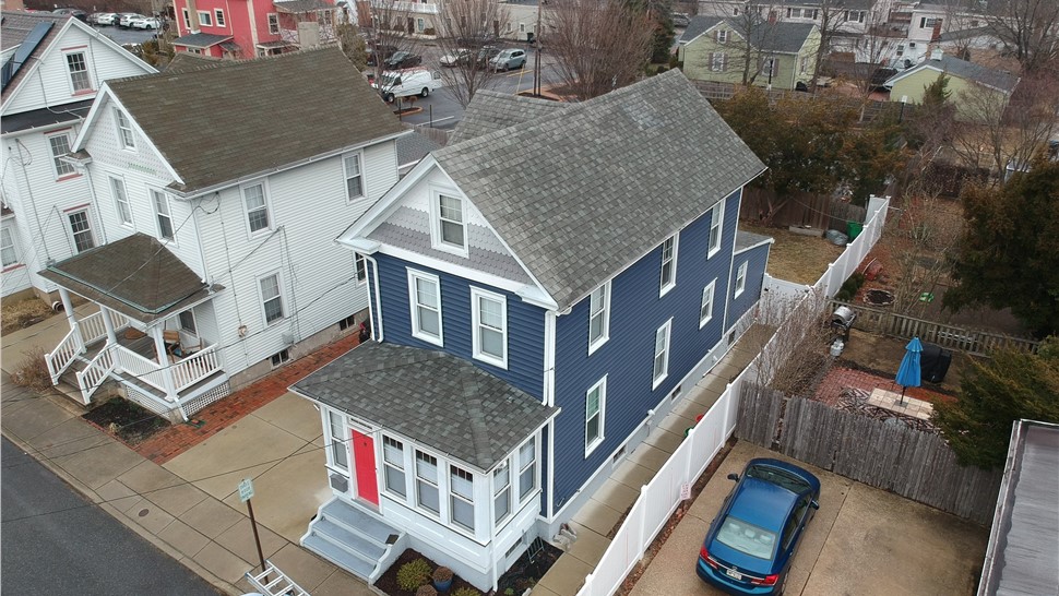 Old roof before replacement in Haddonfield NJ by Warner Exteriors