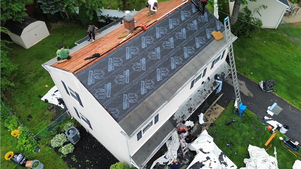 Roof tear-off and installation process in Merchantville NJ