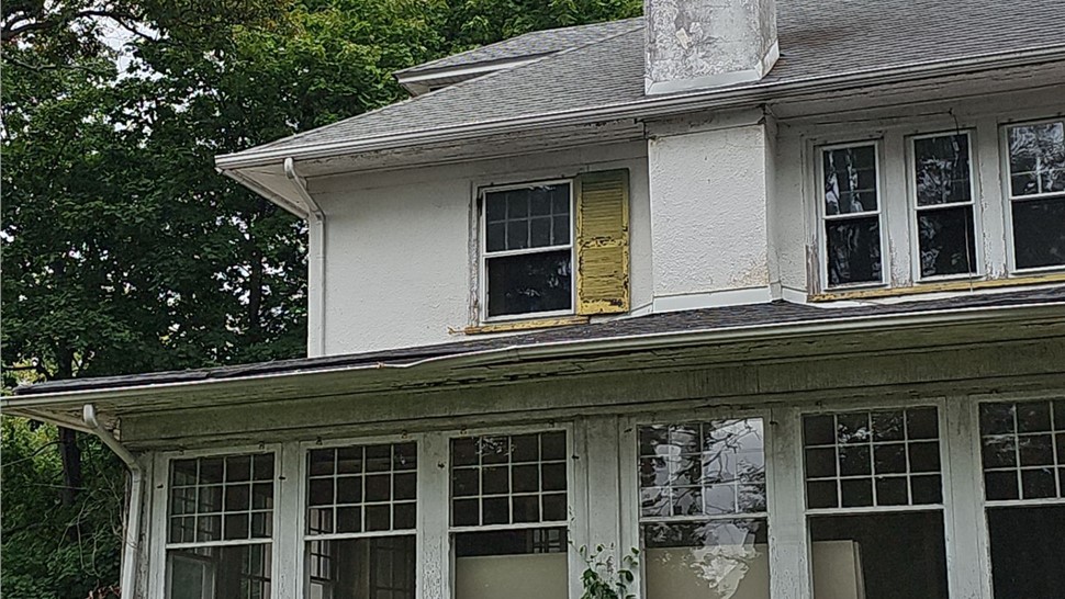 Old roof before replacement in Merchantville NJ by Warner Exteriors