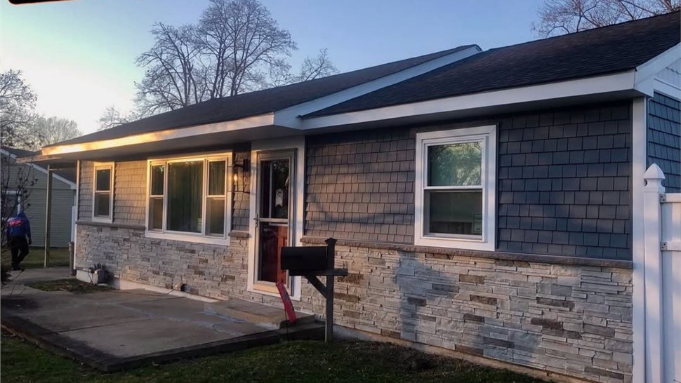 Gutters, Siding Project in Stratford, New Jersey by Warner Exteriors & Solar