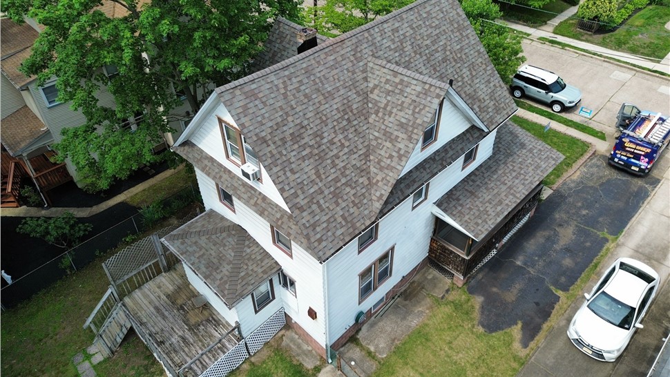 Asphalt roof replacement after cedar shake removal in Pennsauken NJ