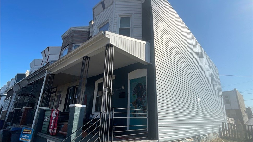 Vinyl siding replacement after stucco removal in Philadelphia PA