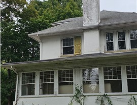 Old roof before replacement in Merchantville NJ by Warner Exteriors