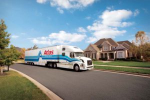 Professional Moving Truck in front of a House