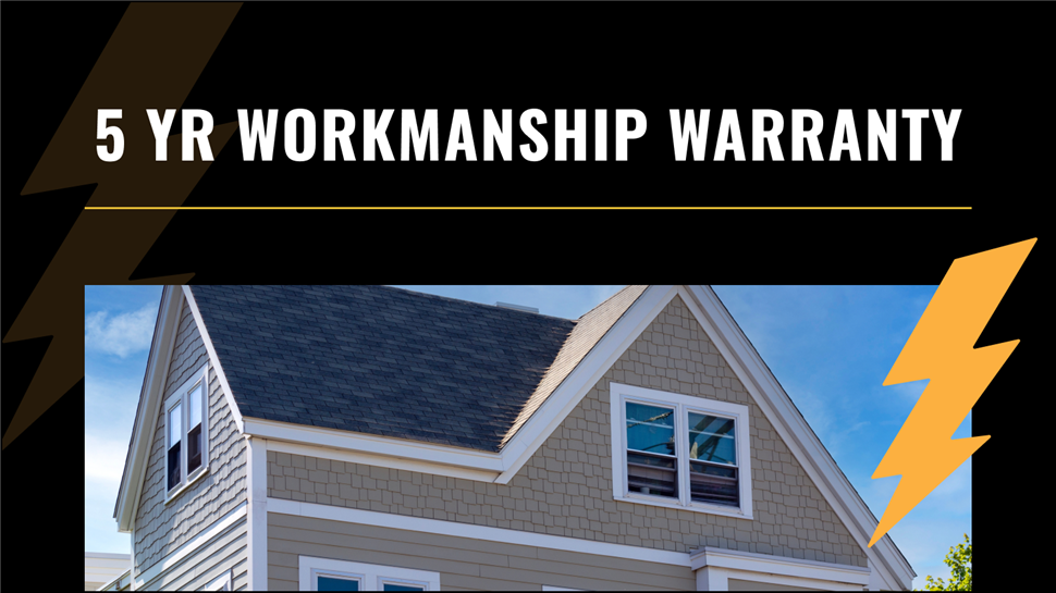 5-Year Workmanship Warranty