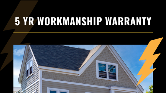 5-Year Workmanship Warranty