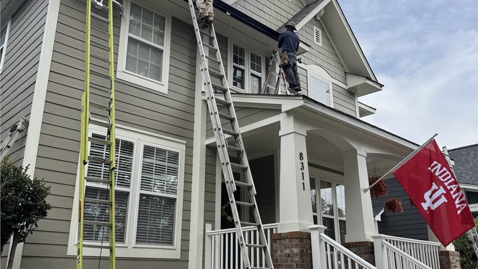Gutters Project in Huntersville, North Carolina by Well Krafted Roofing