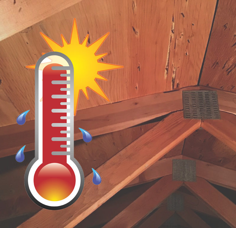 Hot attic is a sign you need a new roof. 