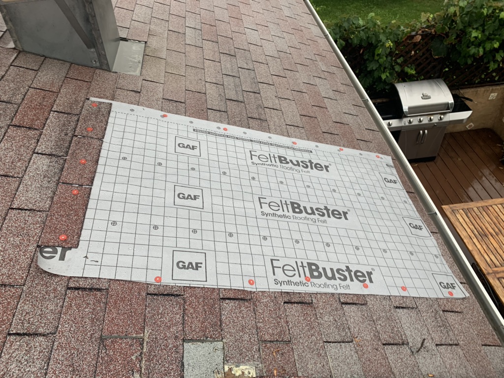 GAF Feltbuster is installed on a roof for a Longmont Roof Repair