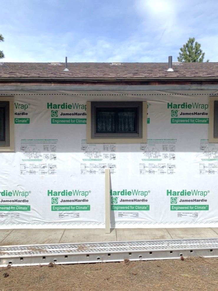 James Hardie Wrap on a home after trim is installed on the windows. Answers to siding questions about installation.