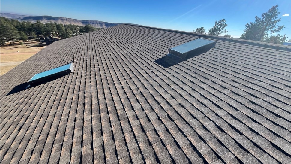 GAF ArmorShield II roof replacement and James Hardie siding replacement on home in Lyons Colorado
