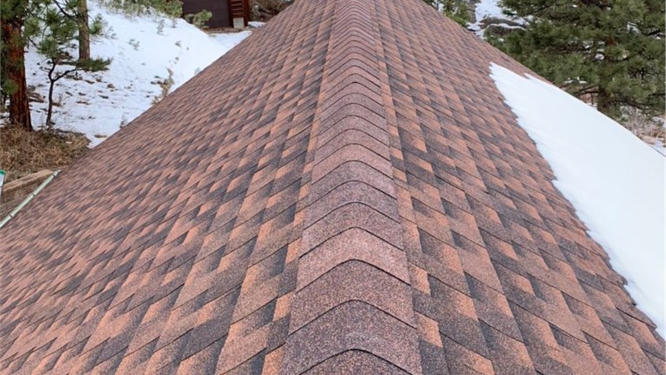 Completed GAF HD Shingle in Hickory Roof Replacement in Lyons Colorado