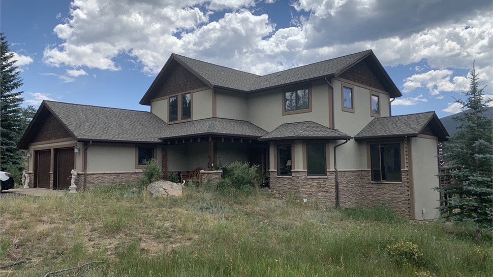 James Hardie siding installation in Estes Park Colorado before
