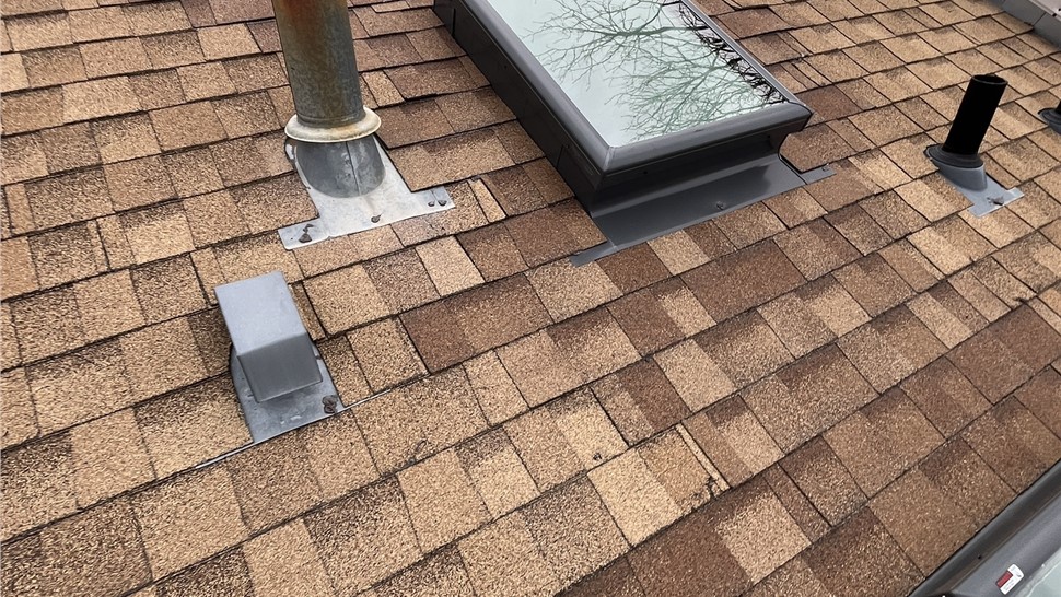 Velux FCM 2230 skylight after installation in Boulder Colorado
