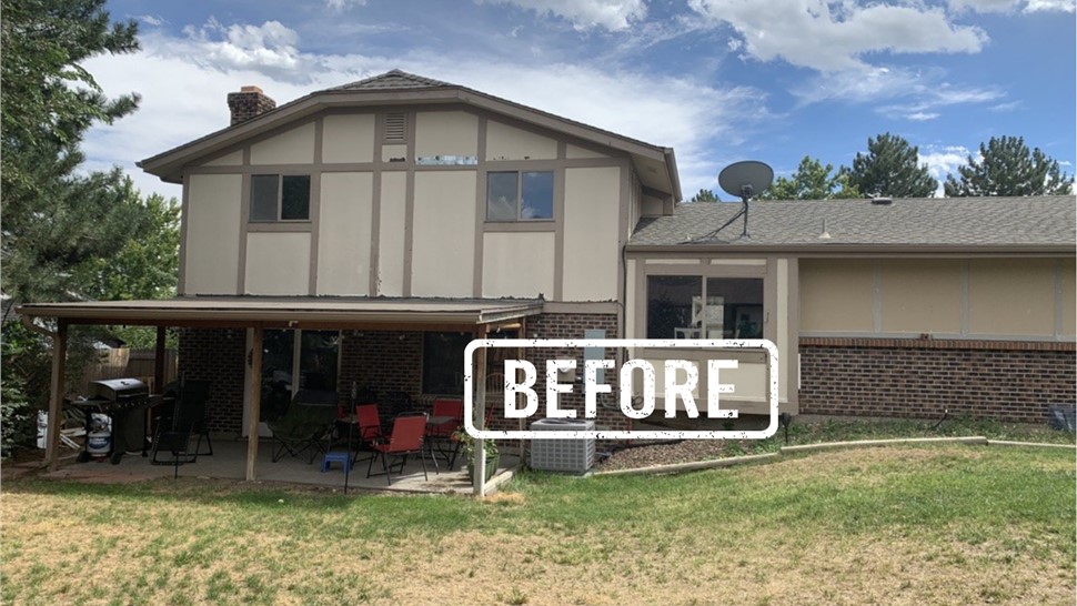 Home in Arvada Colorado before siding replacement from WestPro Home Exteriors