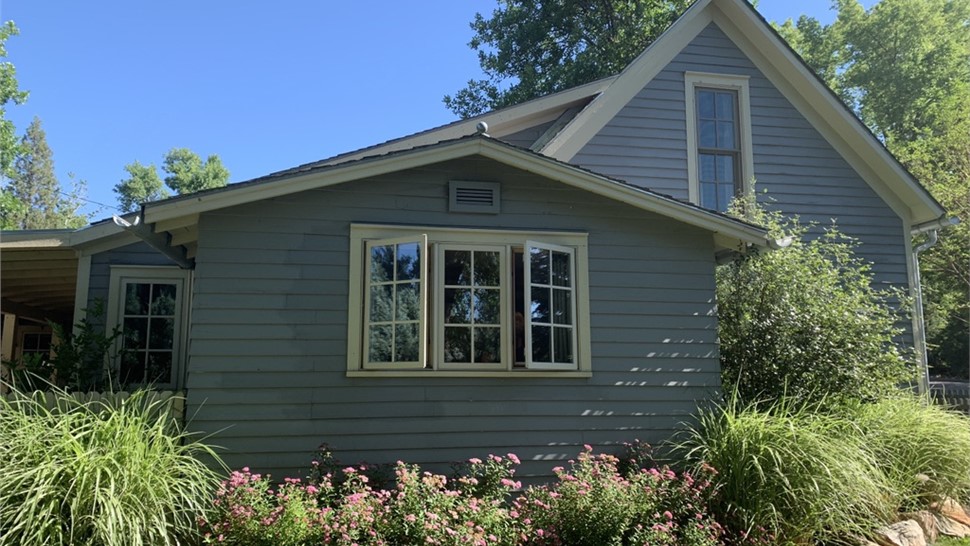 James Hardie siding installation in Longmont Colorado before