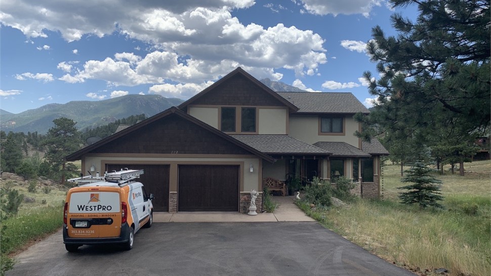 James Hardie siding installation in Estes Park Colorado before