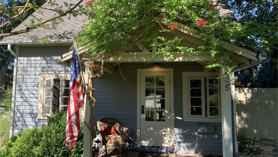 James Hardie siding installation in Longmont Colorado before