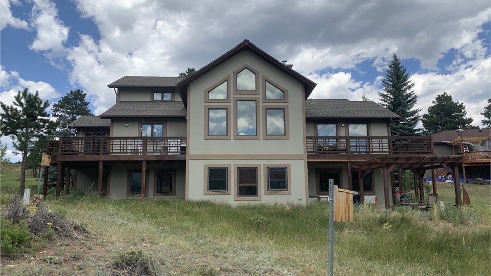 James Hardie siding installation in Estes Park Colorado before