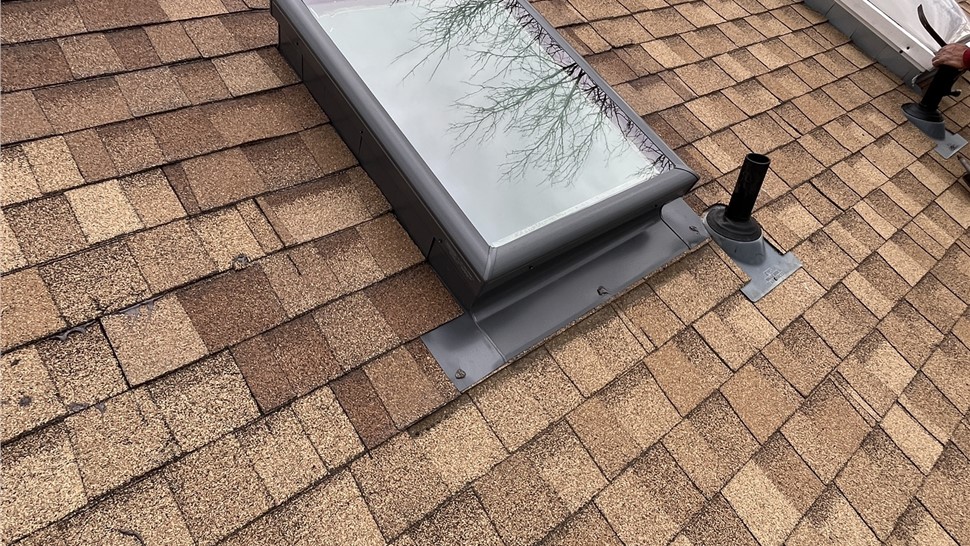 Velux FCM 2230 skylight installation on rooftop in Boulder Colorado