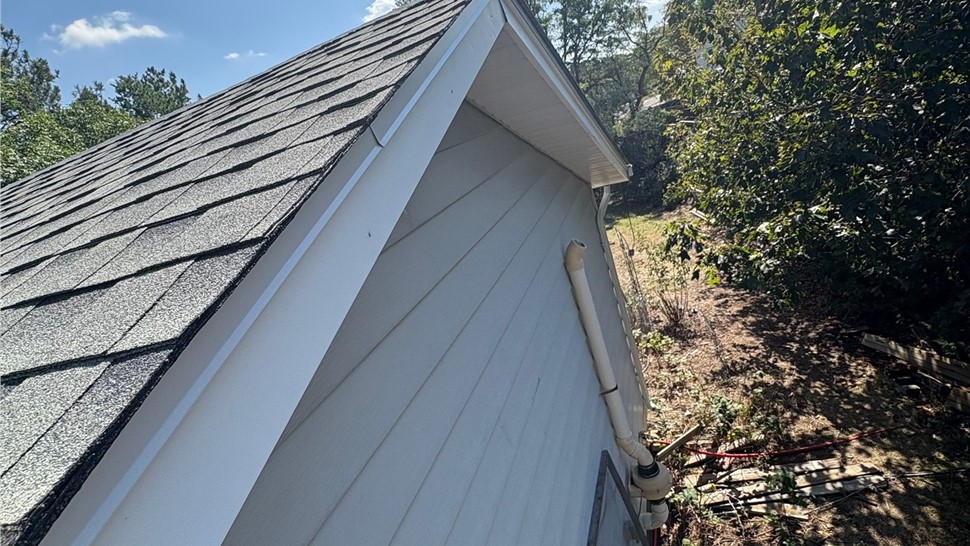 eave view of new gaf armorshield ii roof in louisville colorado
