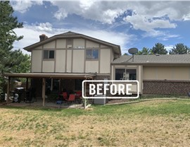 Home in Arvada Colorado before siding replacement from WestPro Home Exteriors
