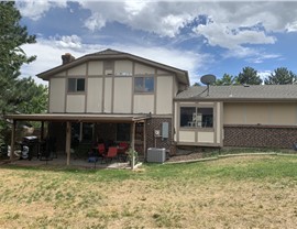 Home in Arvada Colorado before siding replacement from WestPro Home Exteriors