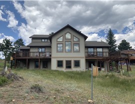 James Hardie siding installation in Estes Park Colorado before