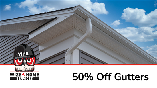Get 50% Off Gutters with Your New Siding