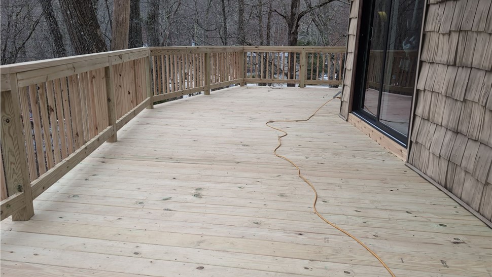 Decks, Gutters Project in Banner Elk, North Carolina by Wize Home Services