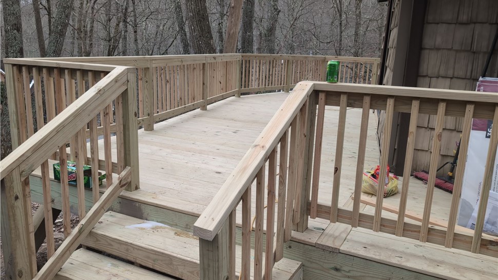 Decks, Gutters Project in Banner Elk, North Carolina by Wize Home Services