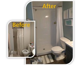 Bathroom Shower Remodel Project in Saint Cloud, Mn by Your Home Improvement Company